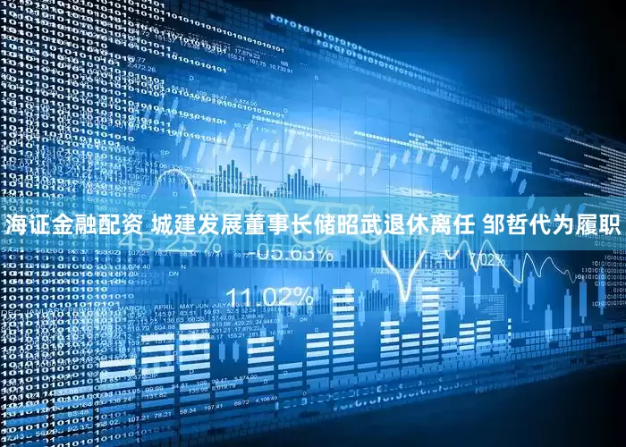 海证金融配资 城建发展董事长储昭武退休离任 邹哲代为履职