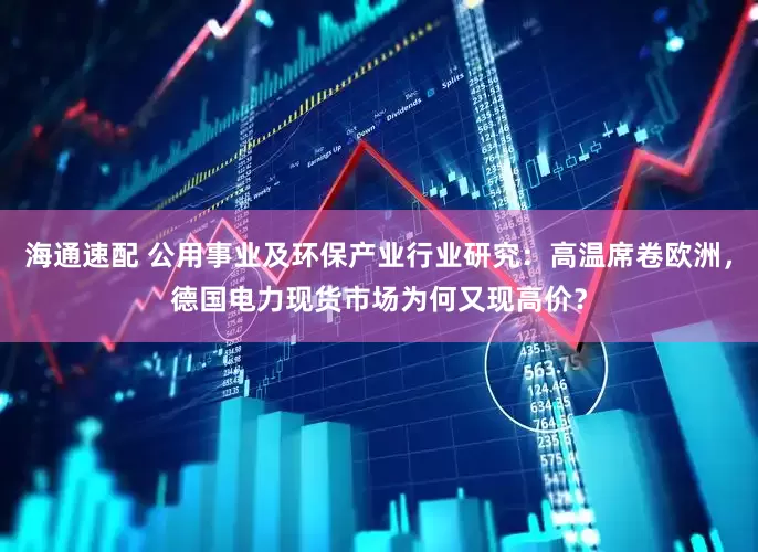 海通速配 公用事业及环保产业行业研究：高温席卷欧洲，德国电力现货市场为何又现高价？